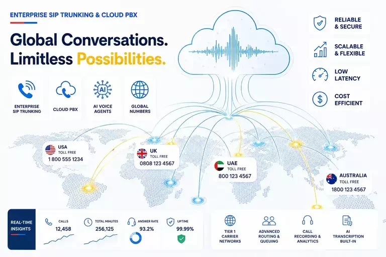 Enterprise SIP Trunking & Cloud PBX: The Ultimate Guide to Scaling Global Business and AI Voice Agents (2026)